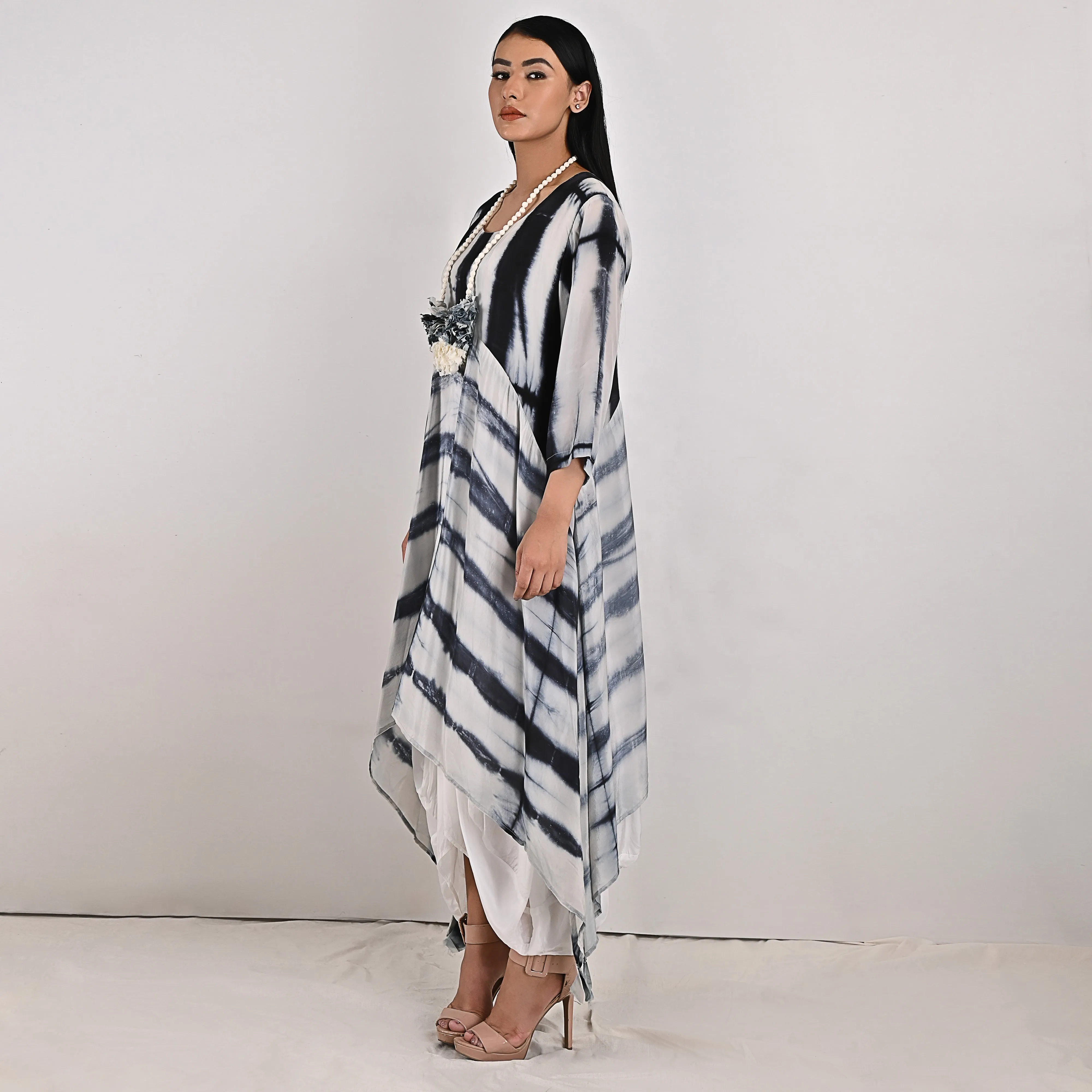 Fleur - Tie & Dye  One Piece Cowl Dress