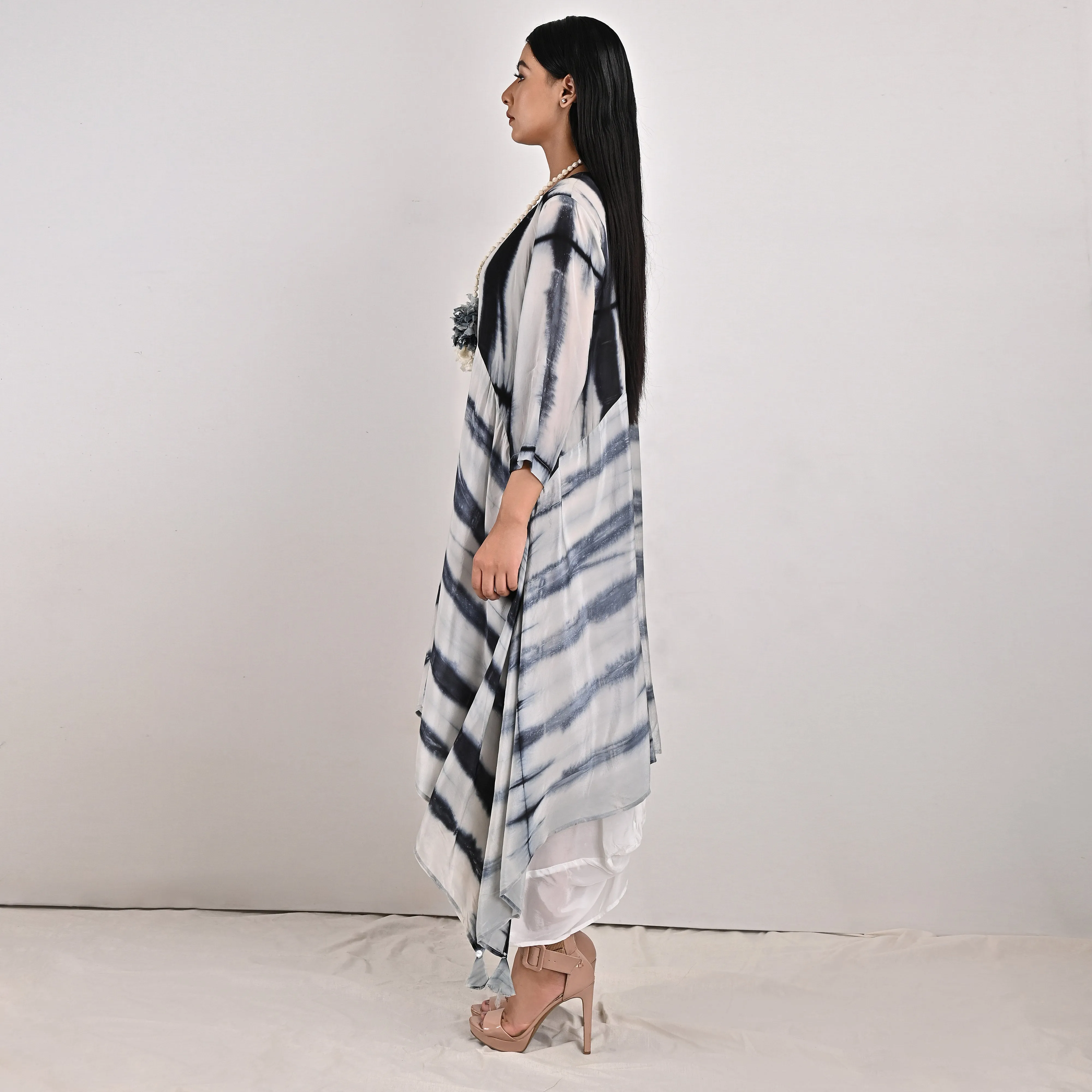 Fleur - Tie & Dye  One Piece Cowl Dress
