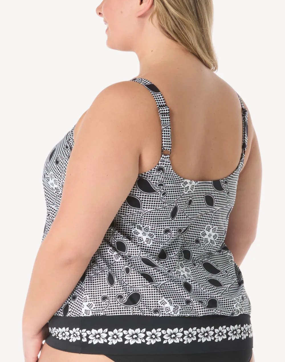 Floral Allure Sarah Plus Size Tankini Top