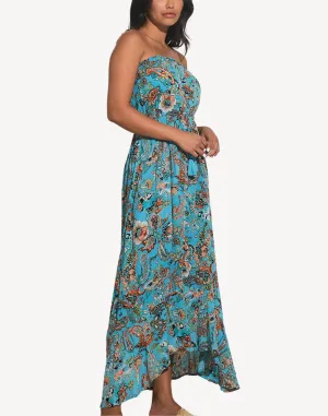 Floral Bandeau Maxi Dress
