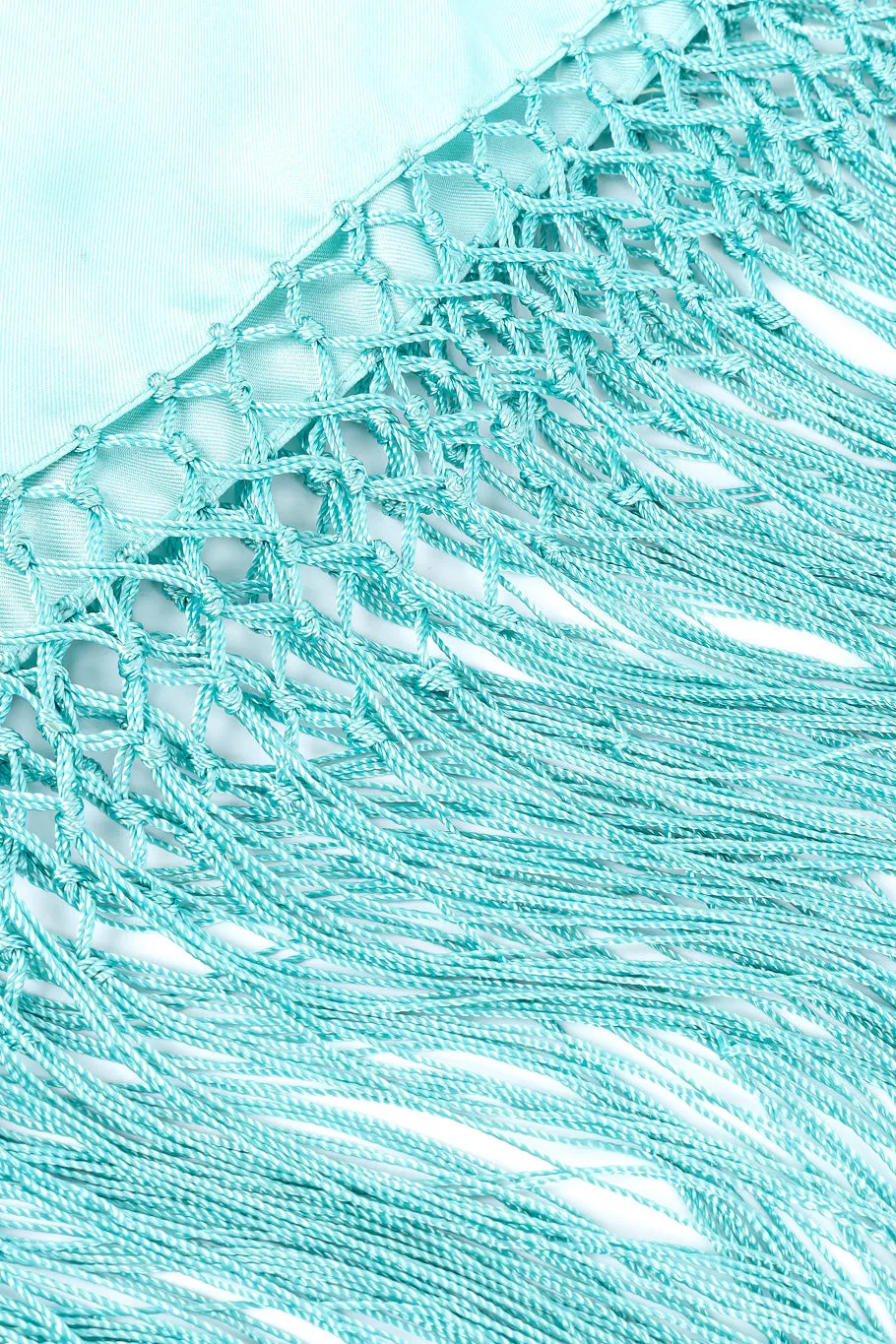 Floral Leaf Fringe Shawl