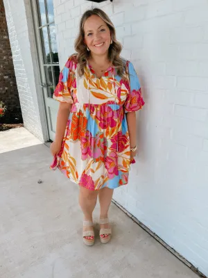 Flower Baby Doll Dress