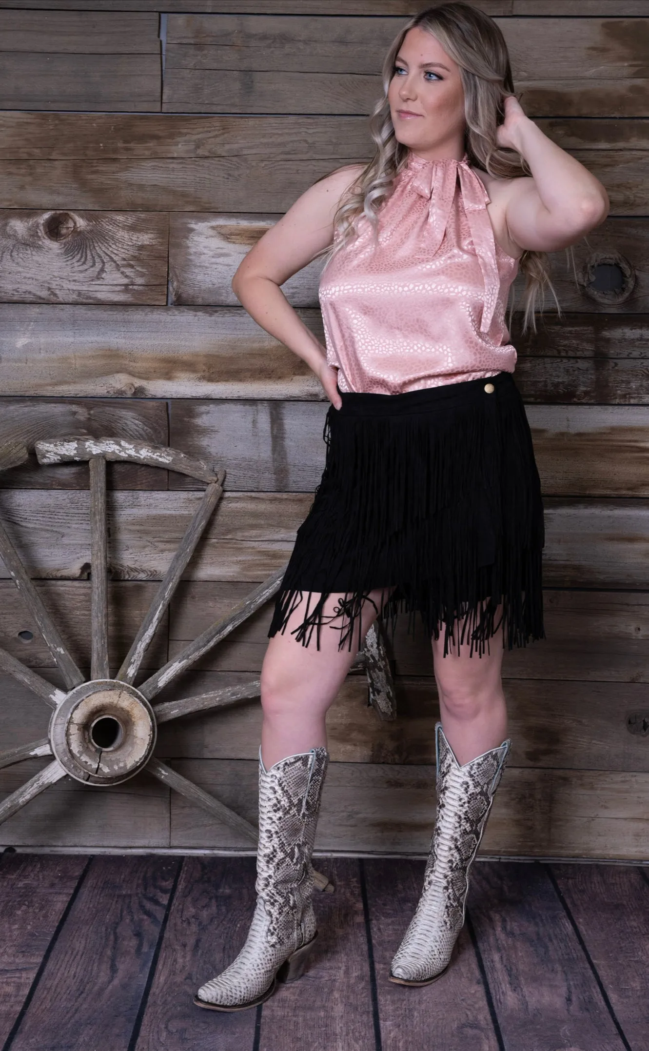 Flynn Faux Suede Skirt