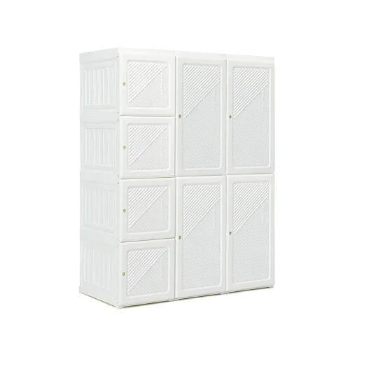 Foldable Closet Clothes Organizer with 12 Cubby Storage