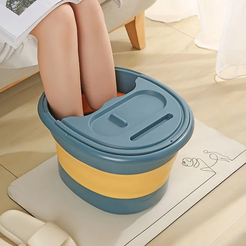 Foldable Foot Bath & Foot Massager Set