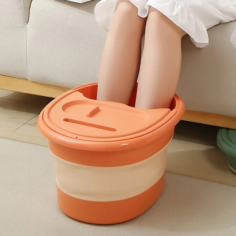 Foldable Foot Bath & Foot Massager Set