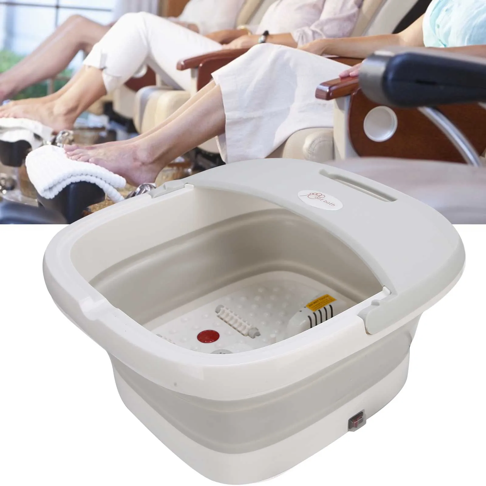 Foldable Foot Massager - Heating foot Bath Machine  Roller Relaxation