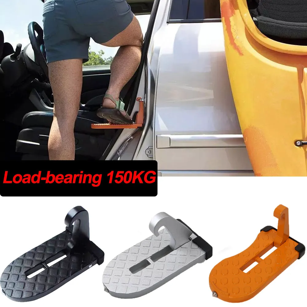 Foldable Latch Hook Foot Pedal |  Aluminum Stepping Stool To Reach Vehicle Top