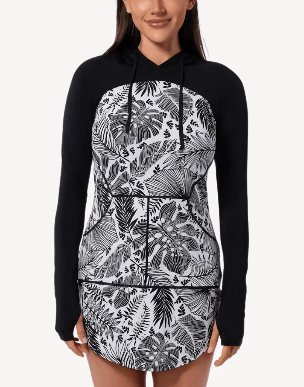 Forest Blast UPF 50 Hooded Dress Cover Up