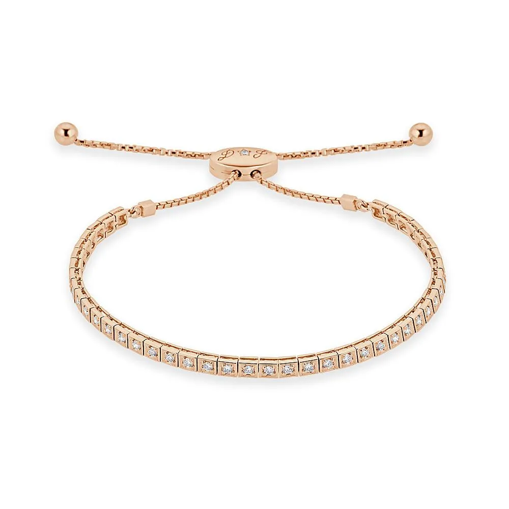 Four-Prong Square Shaped Adjustable Bracelet