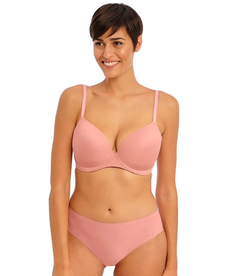 Freya Undetected Underwire Moulded T-shirt Bra - Ash Rose