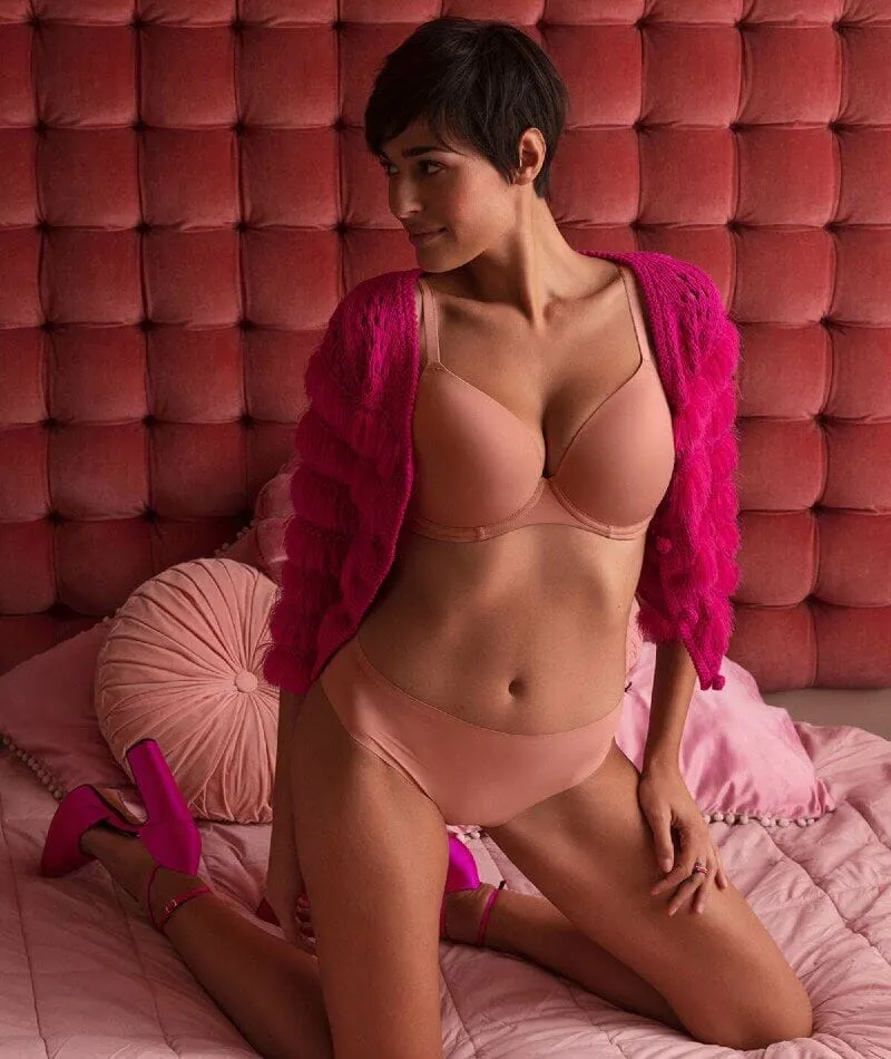 Freya Undetected Underwire Moulded T-shirt Bra - Ash Rose