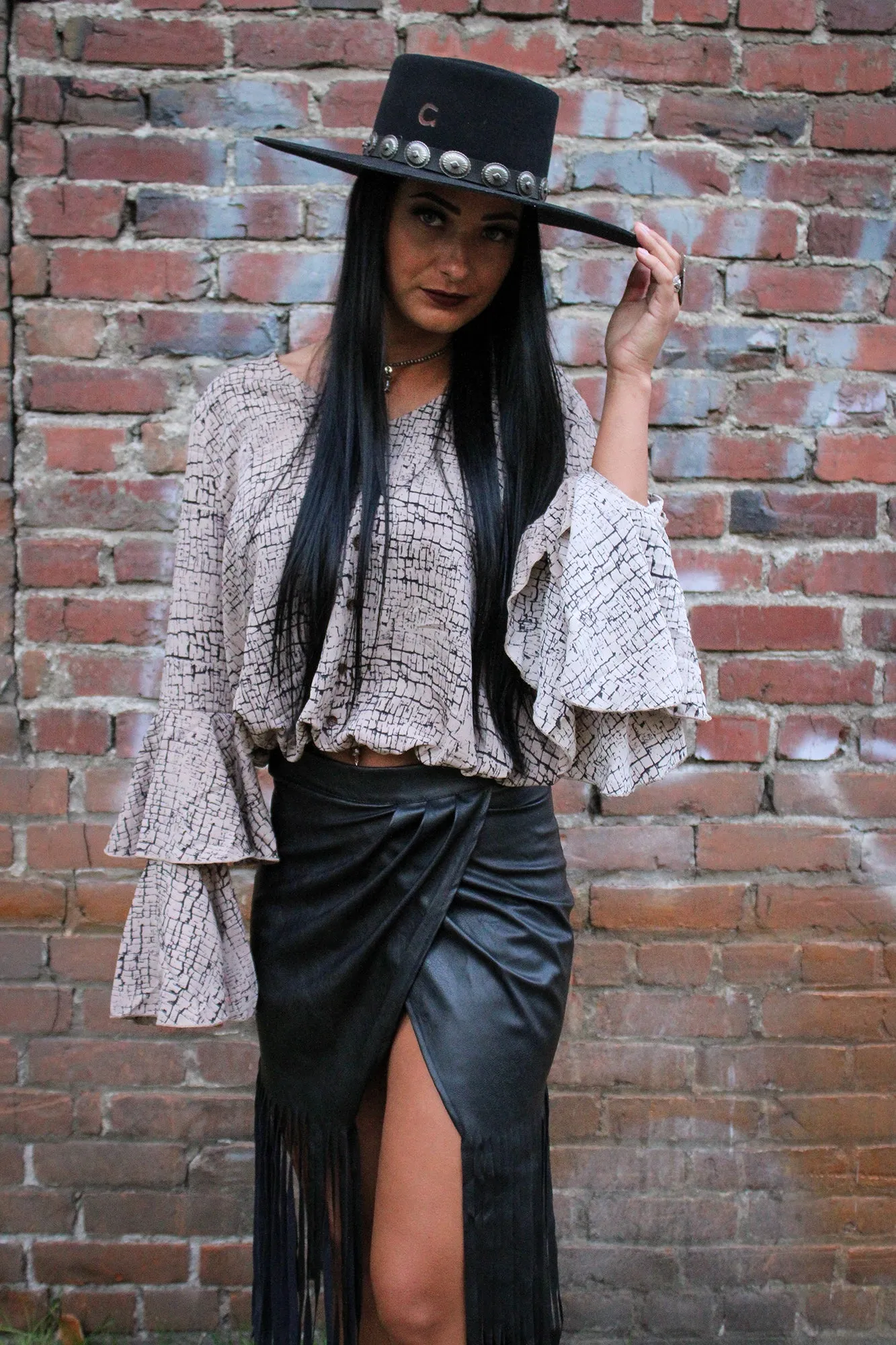 Fringe Faux Skirt