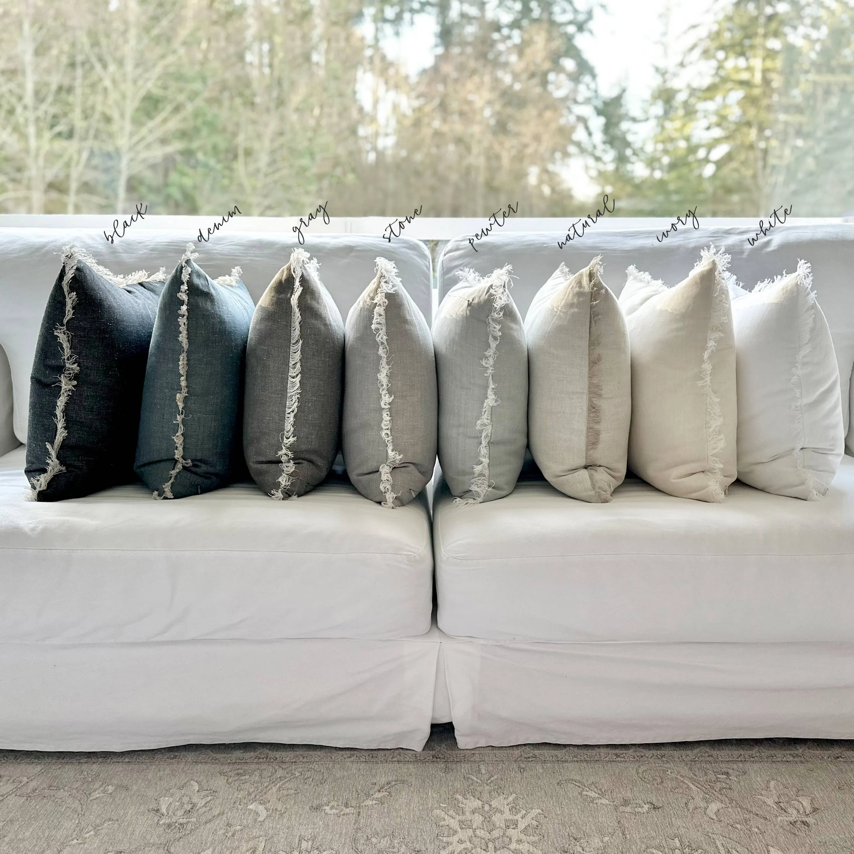 Fringe Pillows Square