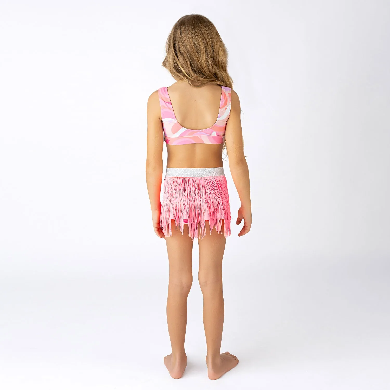 Fringe Skirt - Hot Pink