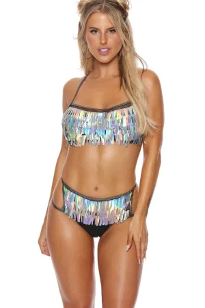 Fringed Bra with removable "X" Back