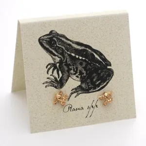 Frog Earrings in Gold Fill