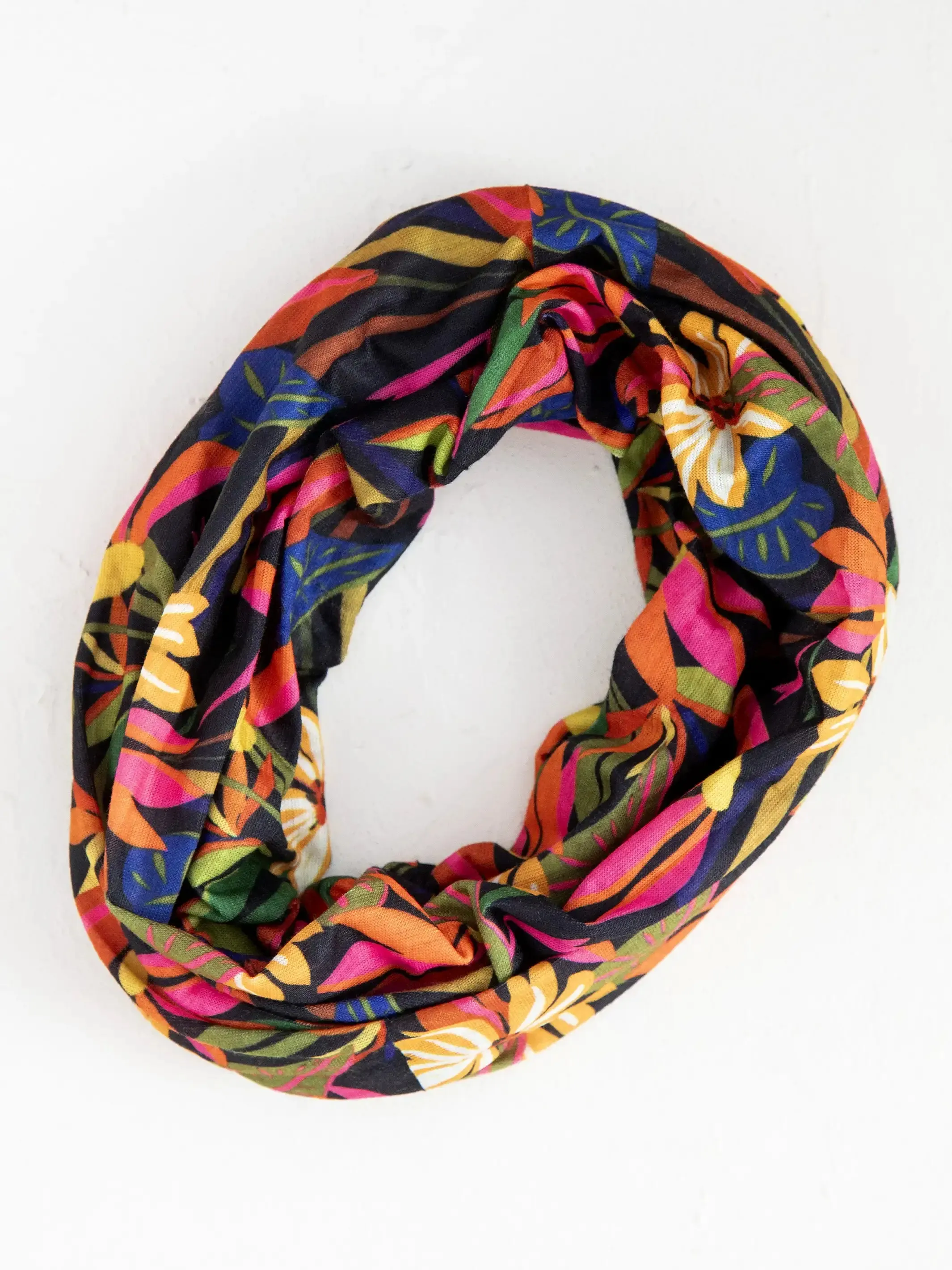 FULL BOHO BANDEAU HEADBAND - BLACK TROPICAL