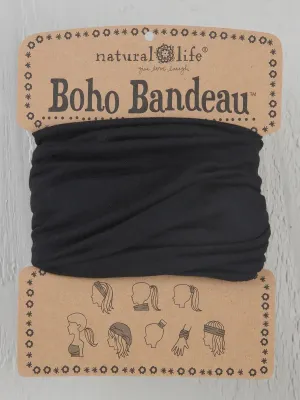 FULL BOHO BANDEAU HEADBAND - BLACK