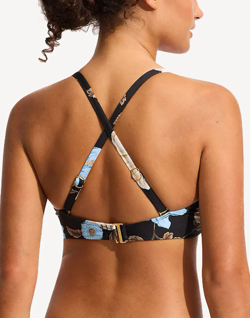 Garden Party F Cup Wrap Front Bikini Top