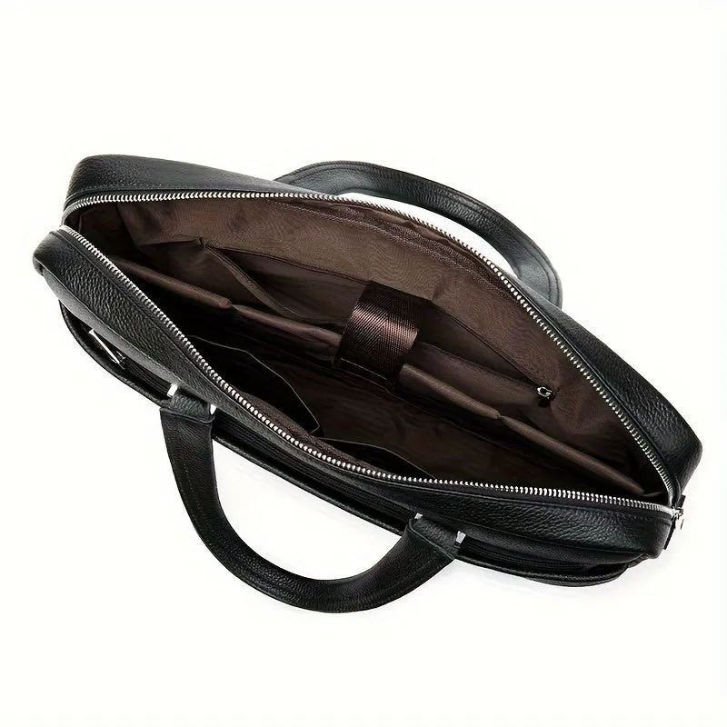 Genuine Leather Business Laptop Briefcase