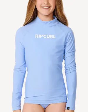 Girls Classic Surf Long Sleeve UPF 50 Rashguard Shirt
