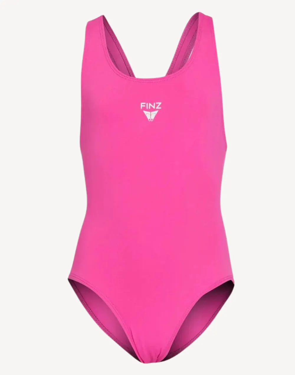 Girls Finz Solid Vaporback Polyester One Piece