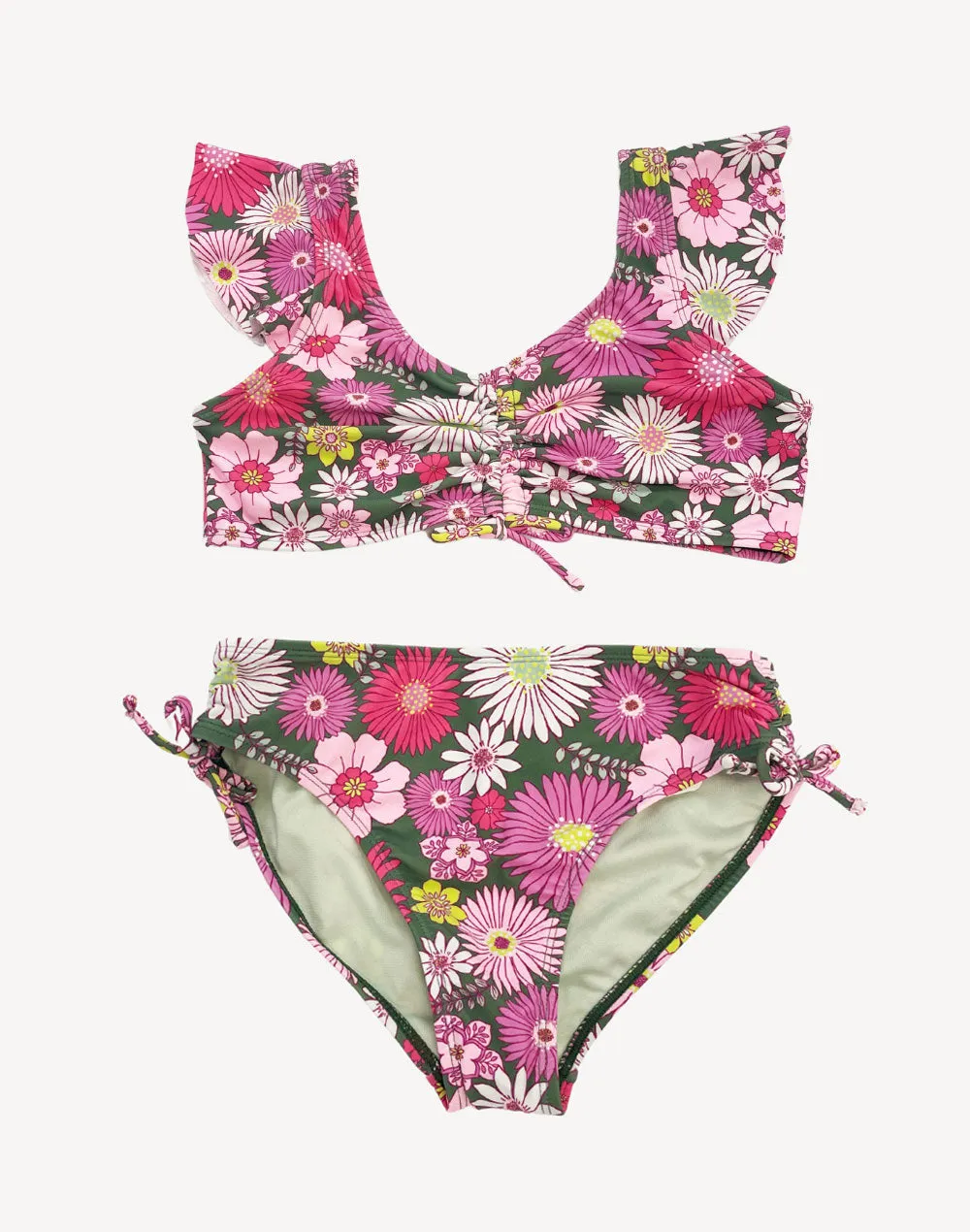 Girls Garden Stroll Flutter Bikini Set