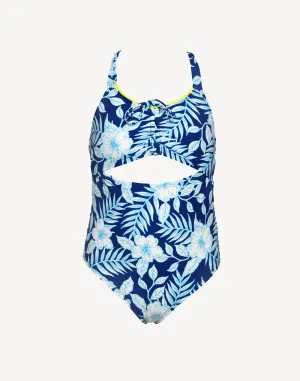 Girls Lei By The Beach Cutout One Piece