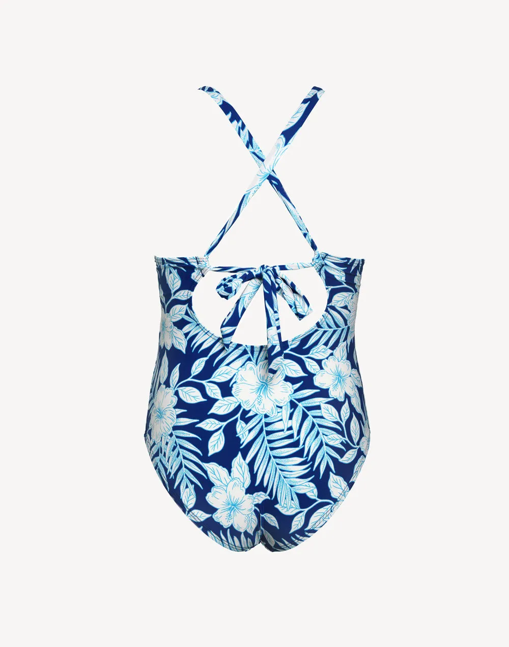 Girls Lei By The Beach Cutout One Piece