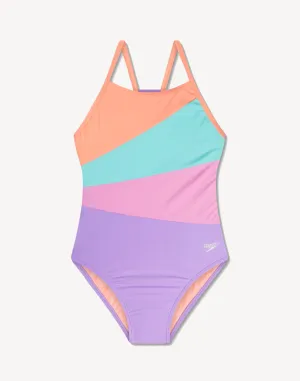 Girls Radiating Splice One Piece
