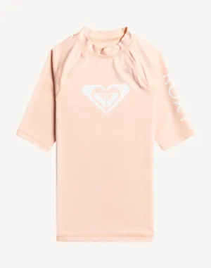 Girls Whole Hearted UPF 50  Short Sleeve Swim Shirt