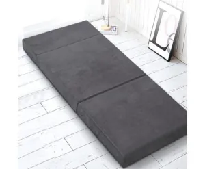 Giselle Bedding Folding Foam Portable Mattress Grey
