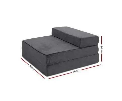 Giselle Bedding Folding Foam Portable Mattress Grey