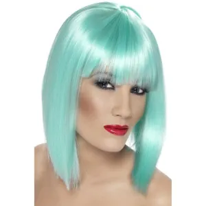 Glam Wig - Neon Aqua, Short