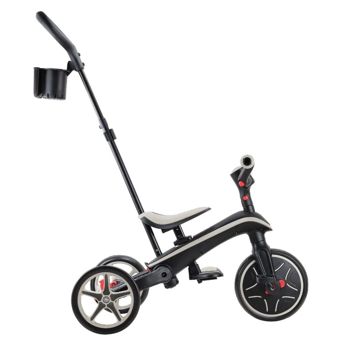 Globber Explorer Trike Foldable 4-in-1  Baby Trike & Kids Balance Bike - Taupe