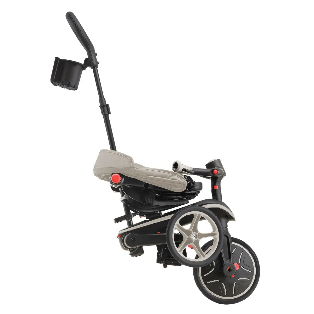 Globber Explorer Trike Foldable 4-in-1  Baby Trike & Kids Balance Bike - Taupe