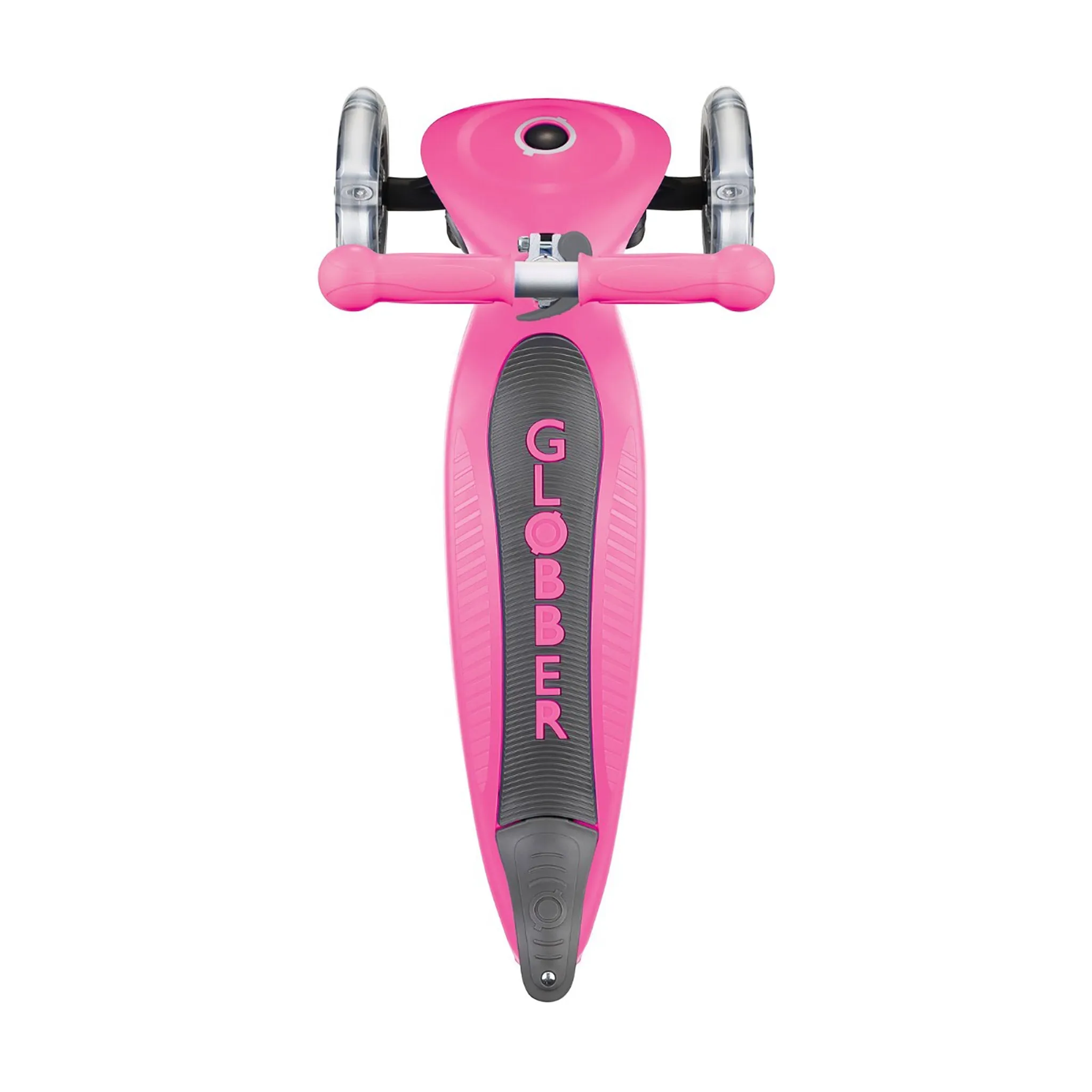 Globber Kids Primo Foldable Lights Scooter Neon Pink