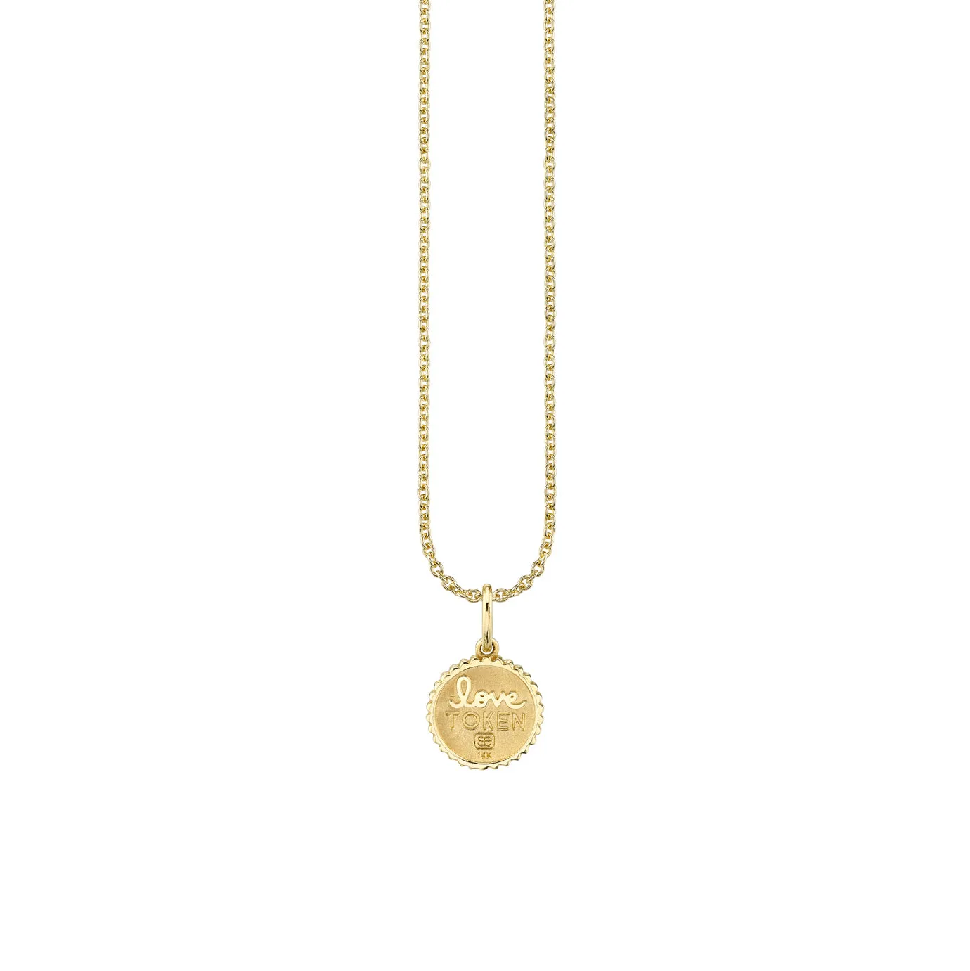 Gold & Diamond Tiny Sitting Buddha Coin Charm