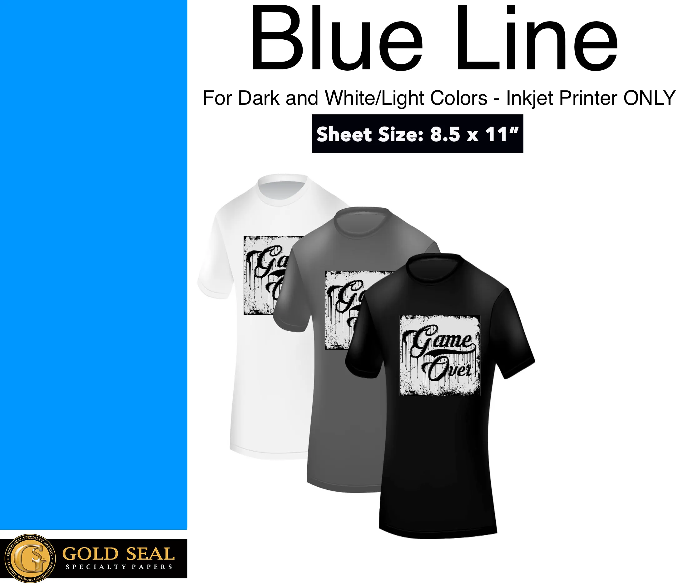 Gold Seal Specialty Papers Blue Line - Inkjet Heat Transfer Paper