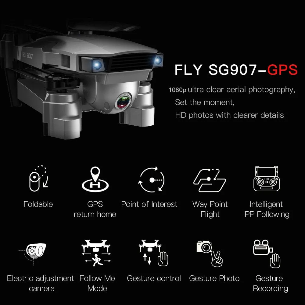 GPS 4K HD Dual Camera Foldable Quadcopter Drone