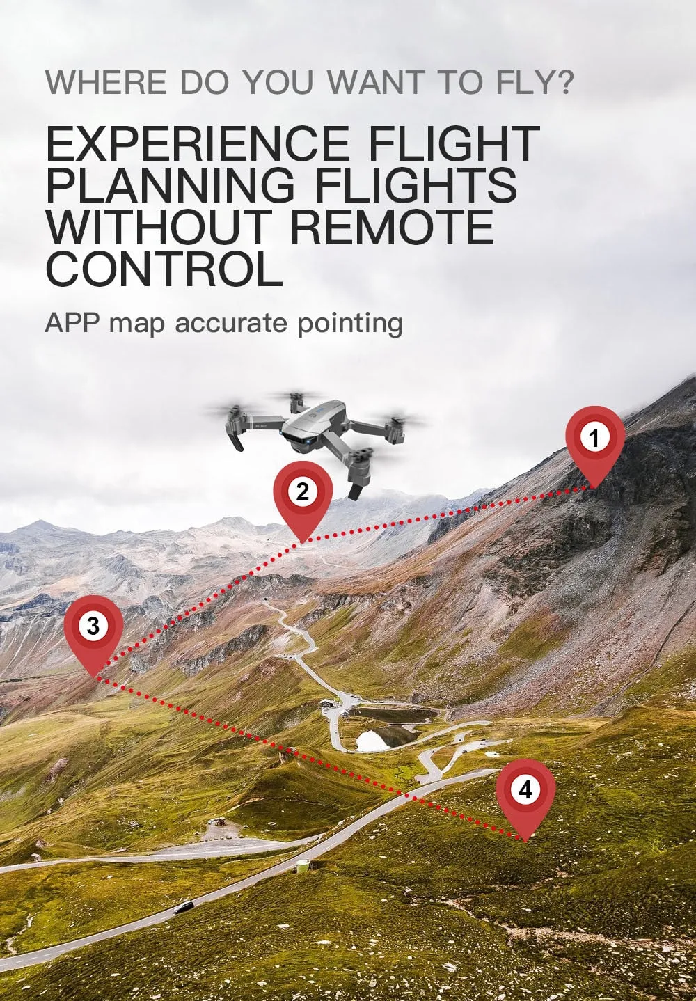 GPS 4K HD Dual Camera Foldable Quadcopter Drone