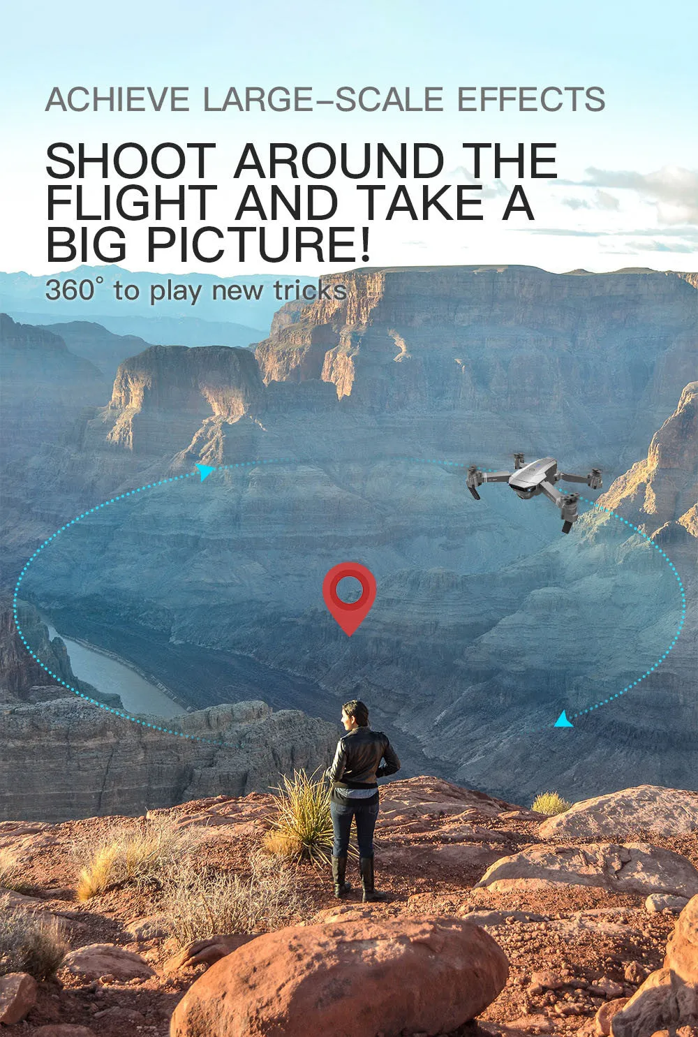 GPS 4K HD Dual Camera Foldable Quadcopter Drone
