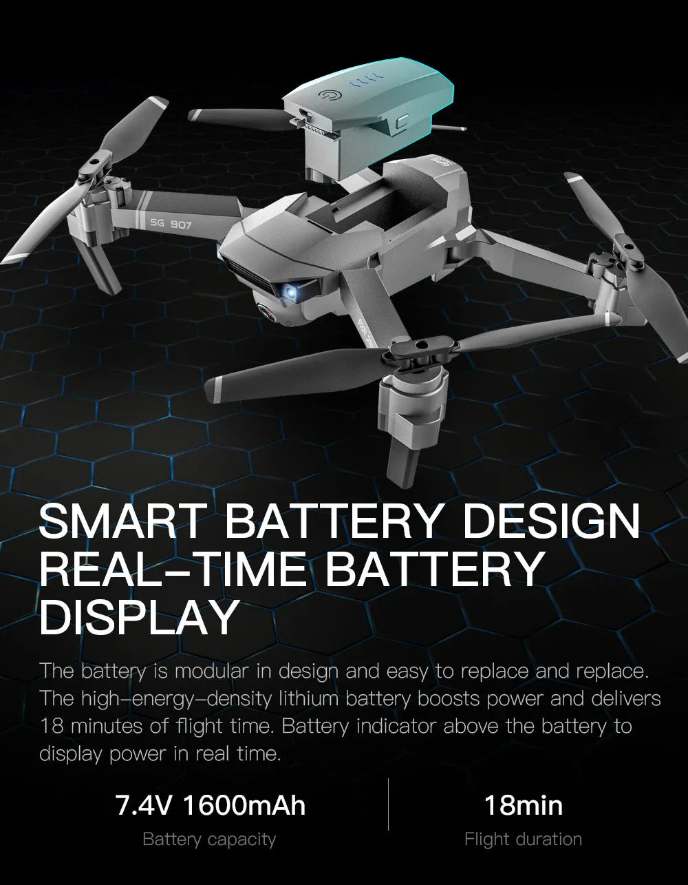 GPS 4K HD Dual Camera Foldable Quadcopter Drone