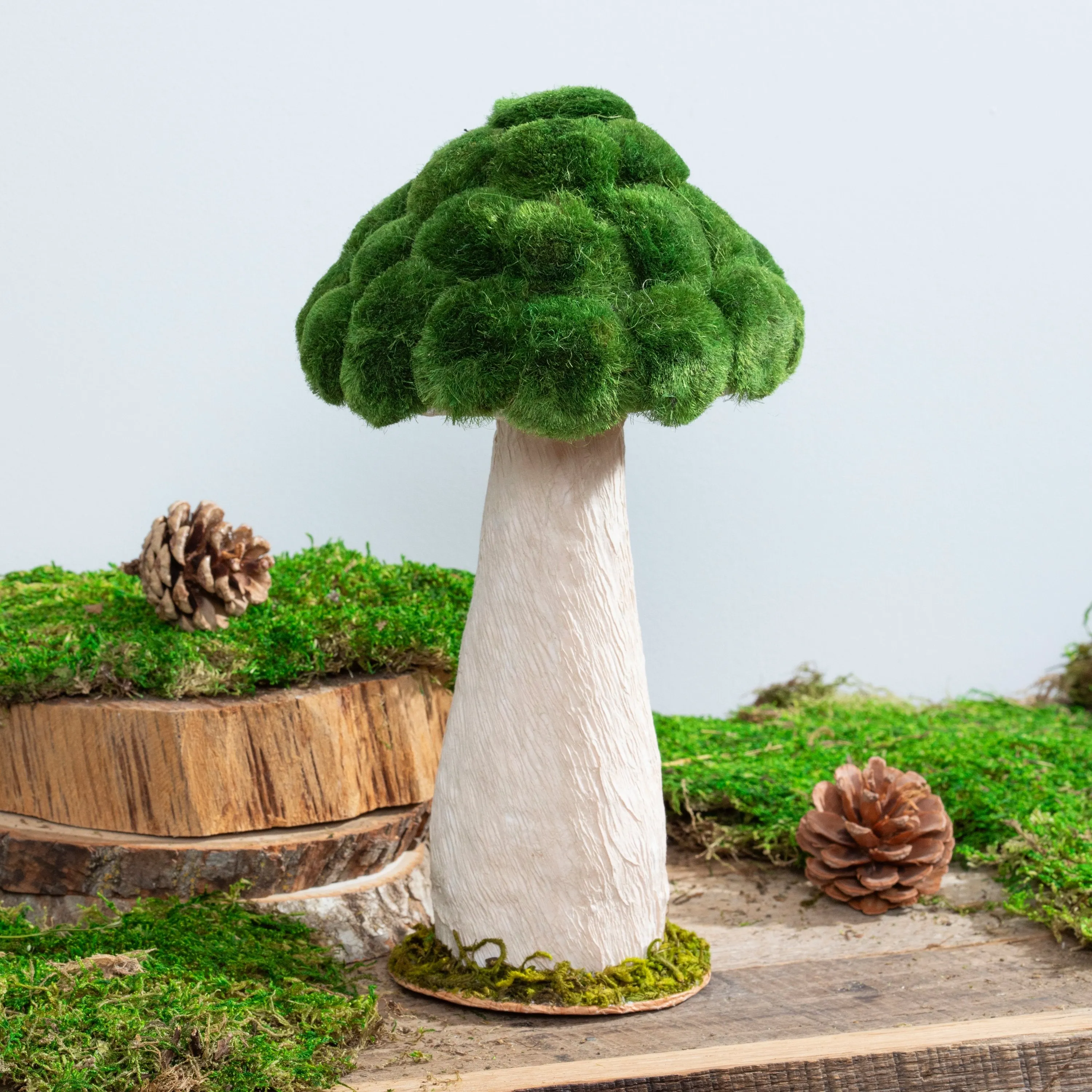 Green Moss Mushroom Table Decoration,4fl228