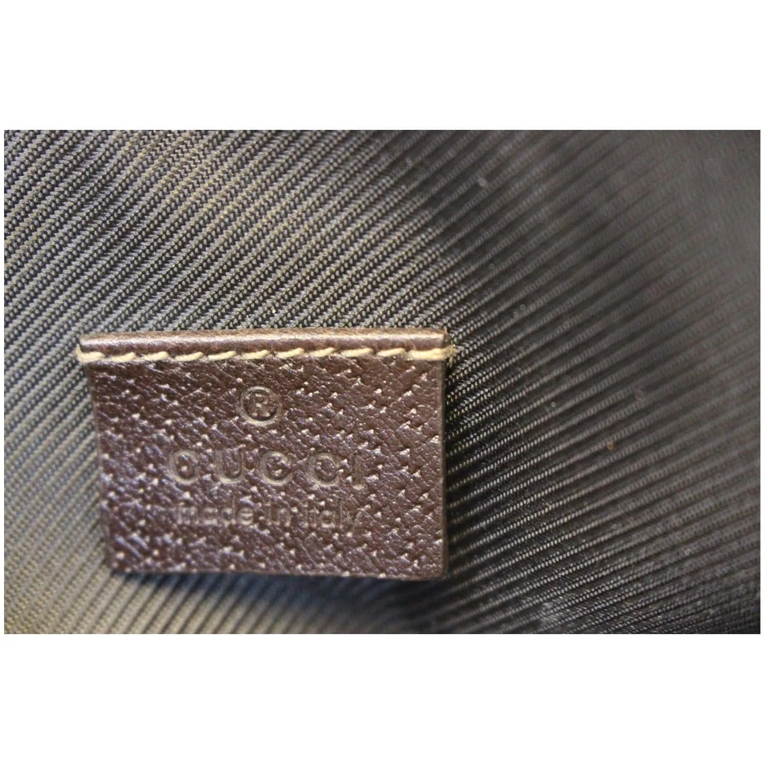 Gucci Beige/Ebony G Canvas Abbey D-Ring Pochette Bag