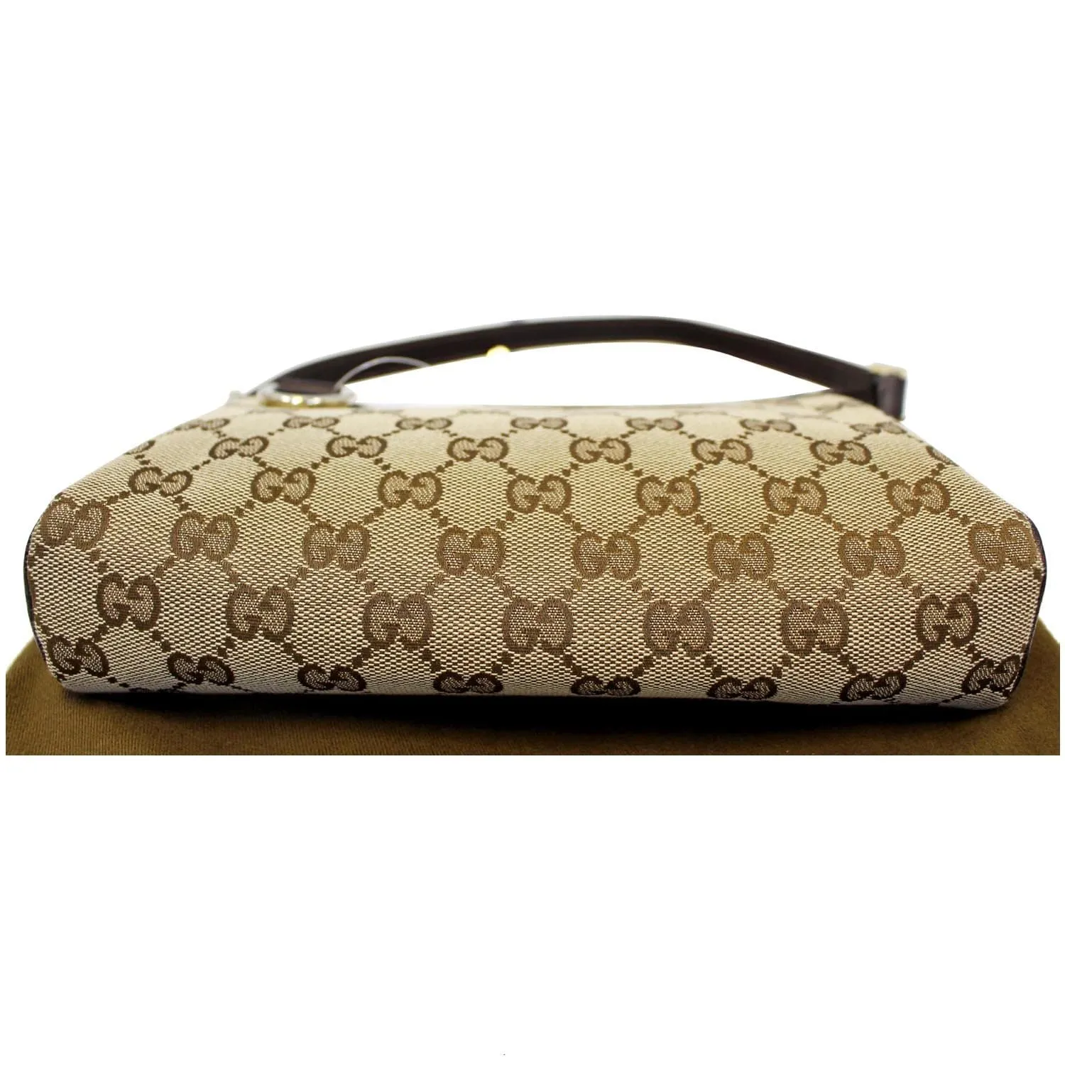 Gucci Beige/Ebony G Canvas Abbey D-Ring Pochette Bag