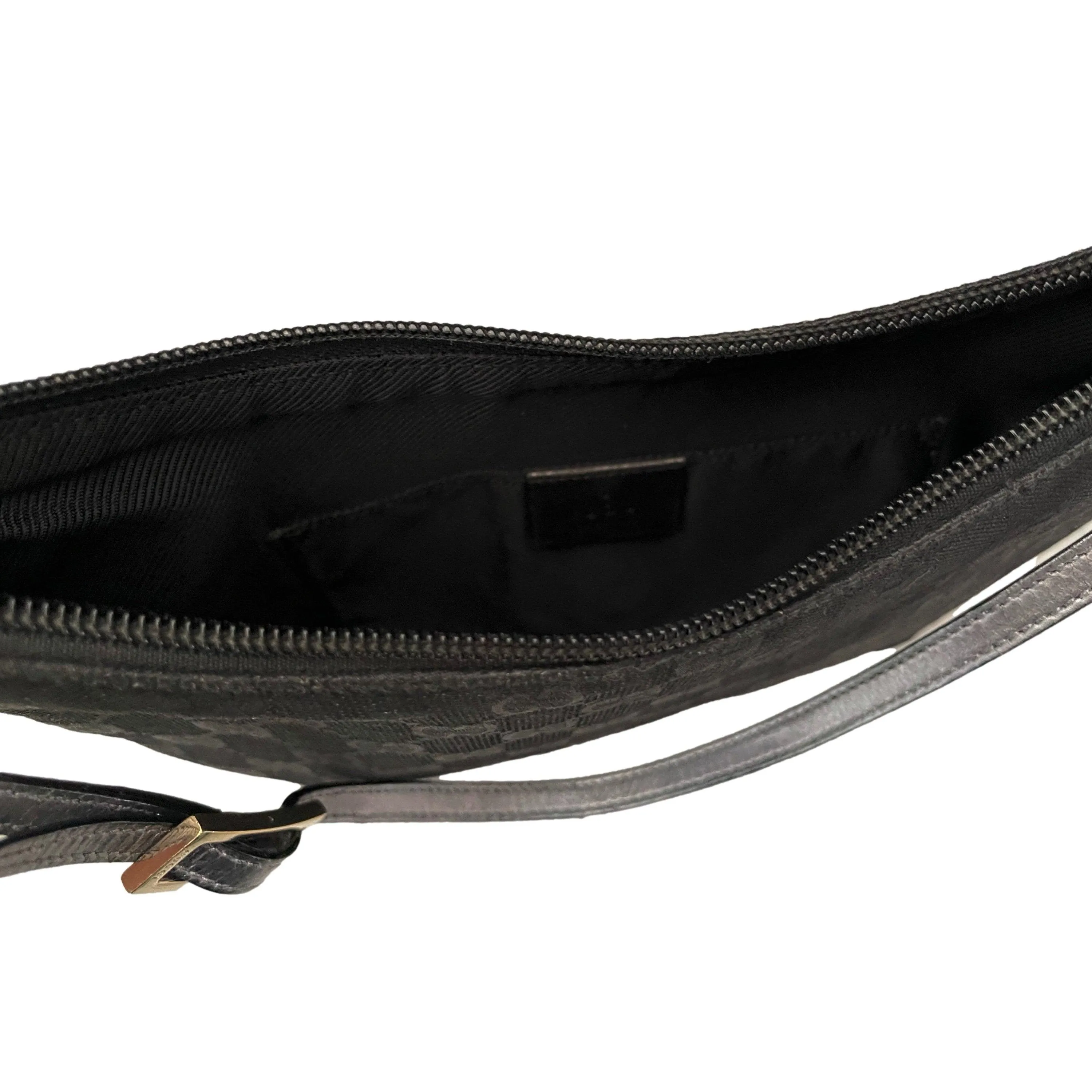 Gucci Black Monogram Shoulder Bag
