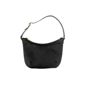 Gucci Black Monogram Shoulder Bag