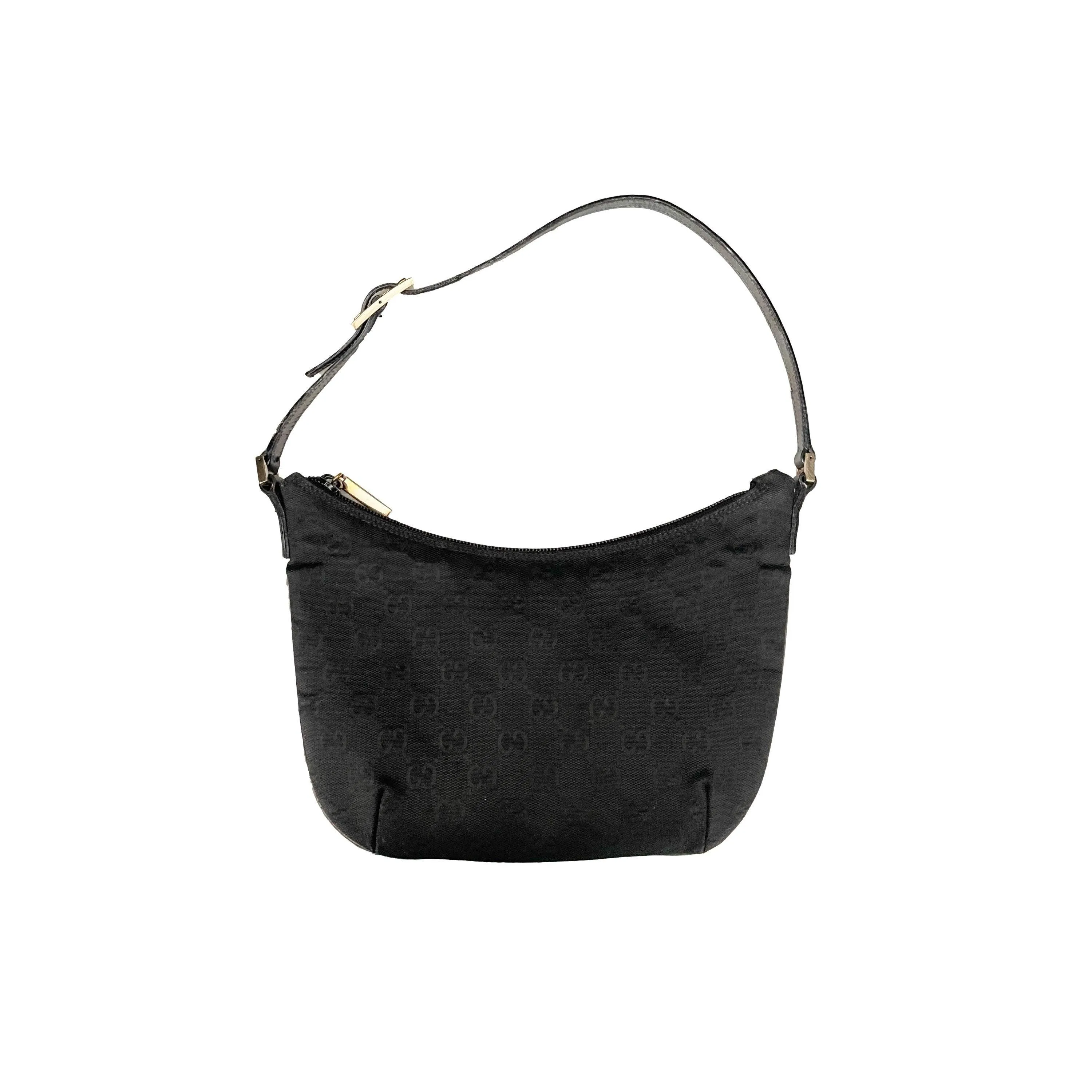 Gucci Black Monogram Shoulder Bag
